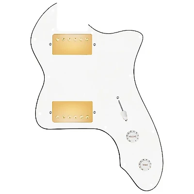 920D Custom 72 Thinline Tele Loaded Pickguard With Gold Roughneck Humbuckers and Knobs