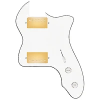 920D Custom 72 Thinline Tele Loaded Pickguard With Gold Roughneck Humbuckers and Knobs