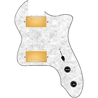 920D Custom 72 Thinline Tele Loaded Pickguard With Gold Roughneck Humbuckers and Knobs