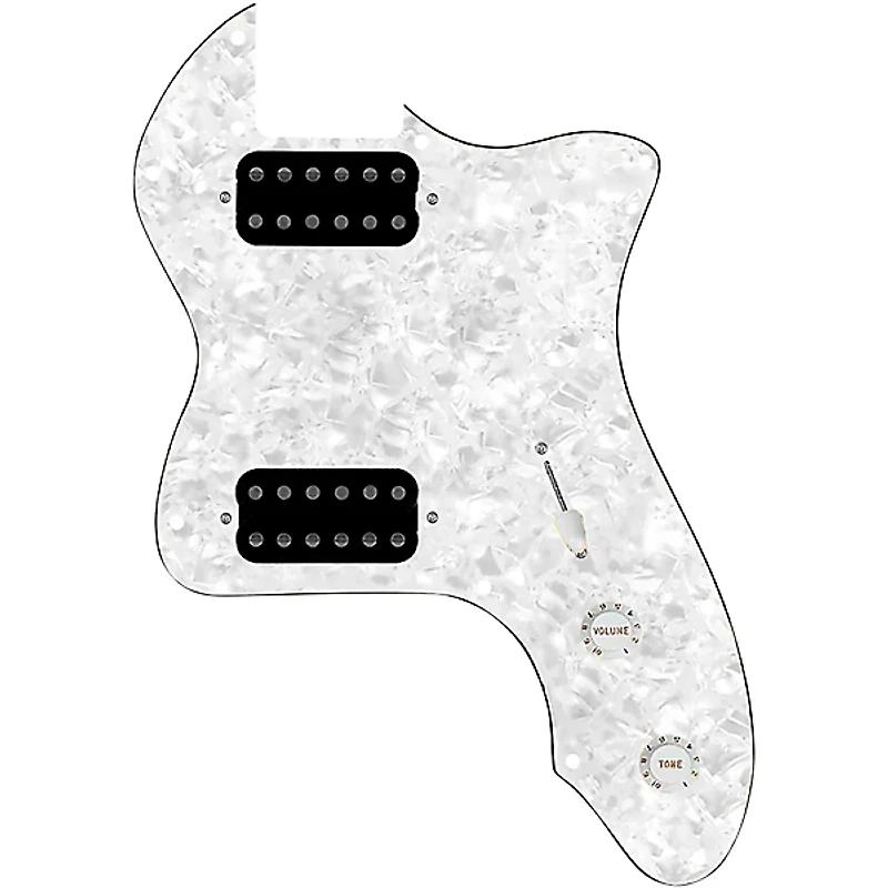 920D Custom 72 Thinline Tele Loaded Pickguard With Uncovered Cool Kids Humbuckers & White Knobs