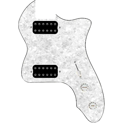 920D Custom 72 Thinline Tele Loaded Pickguard With Uncovered Cool Kids Humbuckers & White Knobs