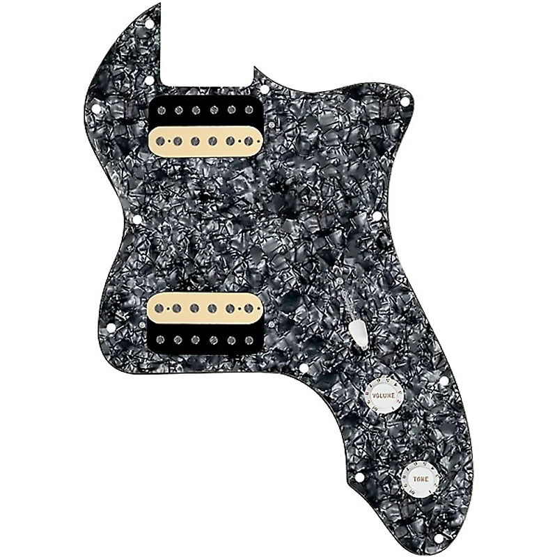 920D Custom 72 Thinline Tele Loaded Pickguard With Uncovered White Roughneck Humbuckers