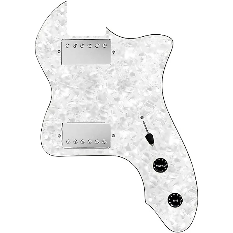 920D Custom 72 Thinline Tele Loaded Pickguard With Nickel Roughneck Humbuckers & Black Knobs