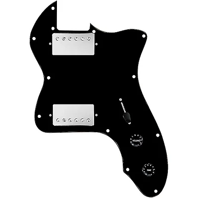 920D Custom 72 Thinline Tele Loaded Pickguard With Nickel Roughneck Humbuckers & Black Knobs