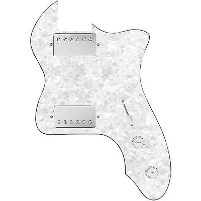 920D Custom 72 Thinline Tele Loaded Pickguard With Nickel Roughneck Humbuckers & White Knobs