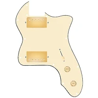 920D Custom 72 Thinline Tele Loaded Pickguard With Gold Cool Kids Humbuckers & Aged White Knobs