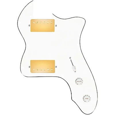 920D Custom 72 Thinline Tele Loaded Pickguard With Gold Cool Kids Humbuckers & White Knobs