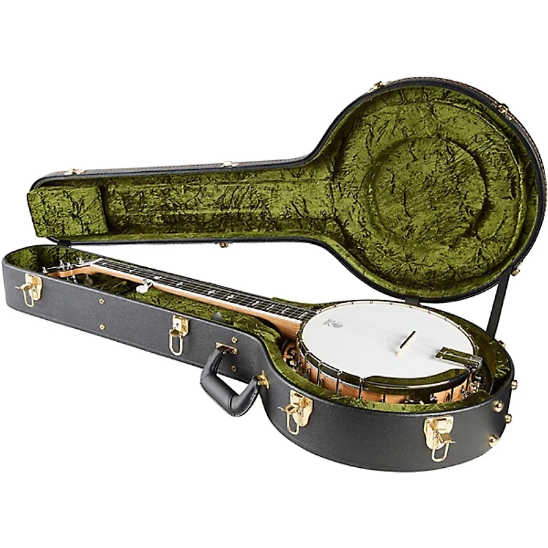 Deering White Lotus 5-String Resonator Banjo
