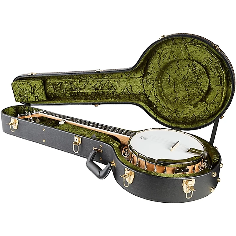Deering White Lotus 5-String Resonator Banjo