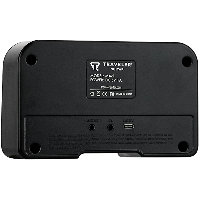 Traveler Guitar MA-5 Micro Battery-Powered Combo Amp With Bluetooth Black