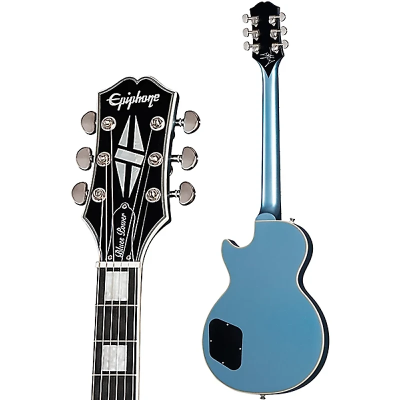 Epiphone Jared James Nichols "Blues Power" Les Paul Custom Electric Guitar Aged Pelham Blue