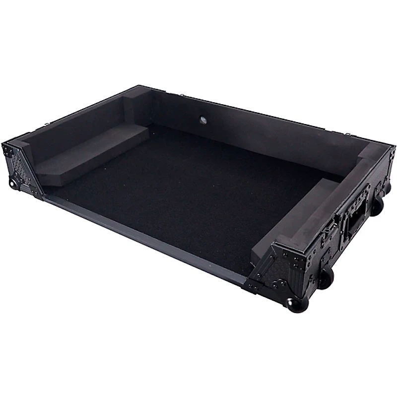 ProX ATA Flight Style Wheel Road Case For RANE Four DJ Controller with 1U Rack Space - All Black Black
