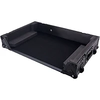 ProX ATA Flight Style Wheel Road Case For RANE Four DJ Controller with 1U Rack Space - All Black Black