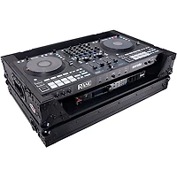 ProX ATA Flight Style Wheel Road Case For RANE Four DJ Controller with 1U Rack Space - All Black Black