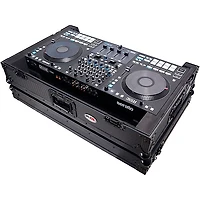 ProX ATA Flight Style Wheel Road Case For RANE Four DJ Controller with 1U Rack Space - All Black Black