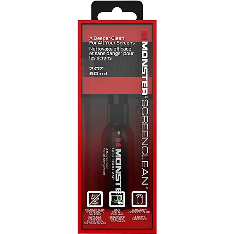 Monster Cable ScreenClean 60ML Bottle & Microfiber Cloth