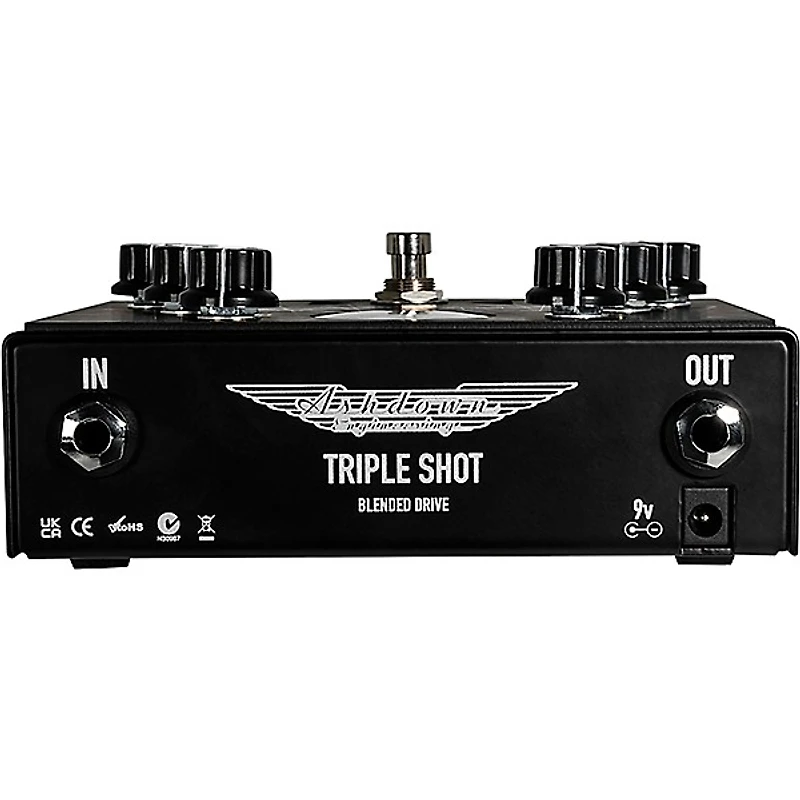 Ashdown Triple Shot Blended Drive Effects Pedal Black