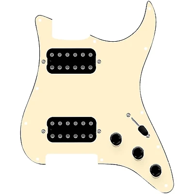 920D Custom HH Loaded Pickguard for Strat With Uncovered Smoothie Humbuckers and S3W-HH Wiring Harness