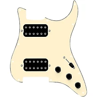 920D Custom HH Loaded Pickguard for Strat With Uncovered Smoothie Humbuckers and S3W-HH Wiring Harness