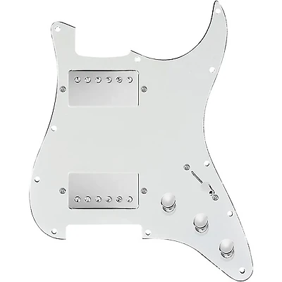 920D Custom HH Loaded Pickguard for Strat With Nickel Smoothie Humbuckers and S5W-HH Wiring Harness