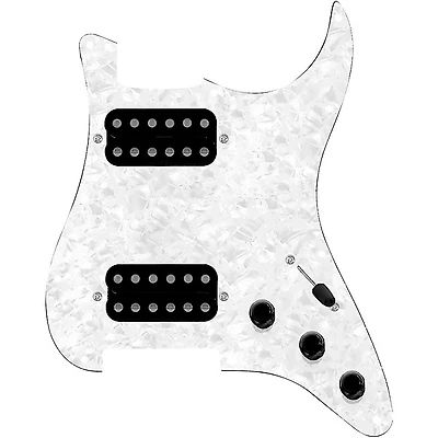 920D Custom HH Loaded Pickguard for Strat With Uncovered Smoothie Humbuckers and S5W-HH Wiring Harness