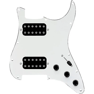 920D Custom HH Loaded Pickguard for Strat With Uncovered Smoothie Humbuckers and S5W-HH Wiring Harness
