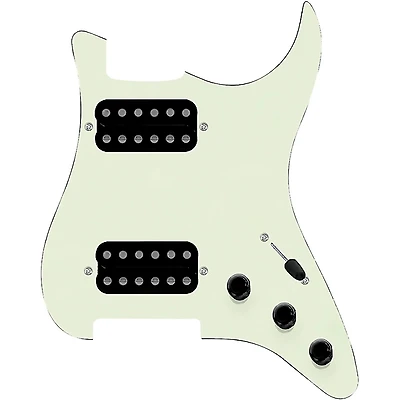 920D Custom HH Loaded Pickguard for Strat With Uncovered Smoothie Humbuckers and S5W-HH Wiring Harness