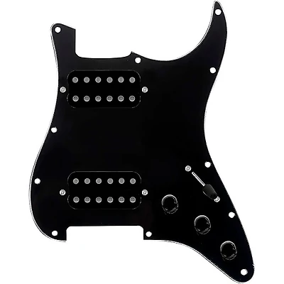 920D Custom HH Loaded Pickguard for Strat With Uncovered Smoothie Humbuckers and S5W-HH Wiring Harness