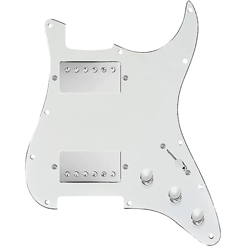 920D Custom Hushed and Humble HH Loaded Pickguard for Strat With Nickel Smoothie Humbuckers and S3W-HH Wiring Harness