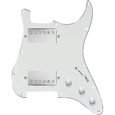 920D Custom Hushed and Humble HH Loaded Pickguard for Strat With Nickel Smoothie Humbuckers and S3W-HH Wiring Harness