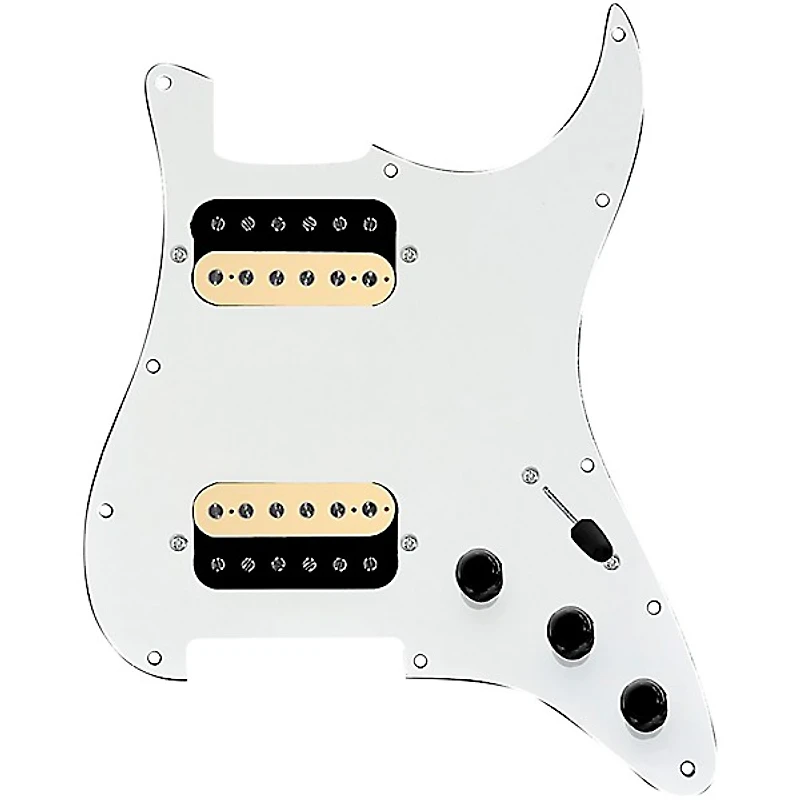 920D Custom HH Loaded Pickguard for Strat With Uncovered Roughneck Humbuckers and S3W-HH Wiring Harness