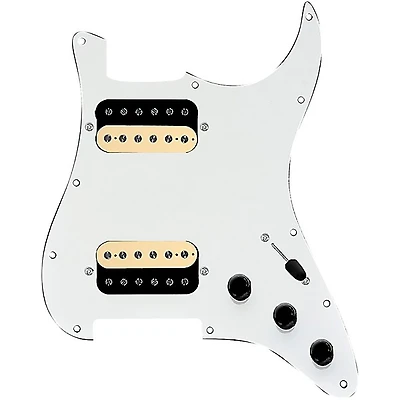 920D Custom HH Loaded Pickguard for Strat With Uncovered Roughneck Humbuckers and S3W-HH Wiring Harness