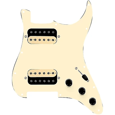 920D Custom HH Loaded Pickguard for Strat With Uncovered Roughneck Humbuckers and S3W-HH Wiring Harness