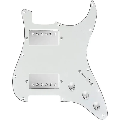 920D Custom HH Loaded Pickguard for Strat With Nickel Roughneck Humbuckers and S3W-HH Wiring Harness
