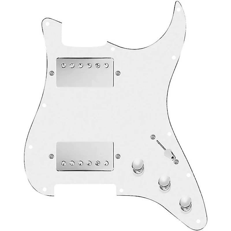 920D Custom HH Loaded Pickguard for Strat With Nickel Roughneck Humbuckers and S5W-HH Wiring Harness