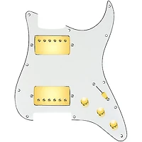 920D Custom HH Loaded Pickguard for Strat With Gold Roughneck Humbuckers and S5W-HH Wiring Harness