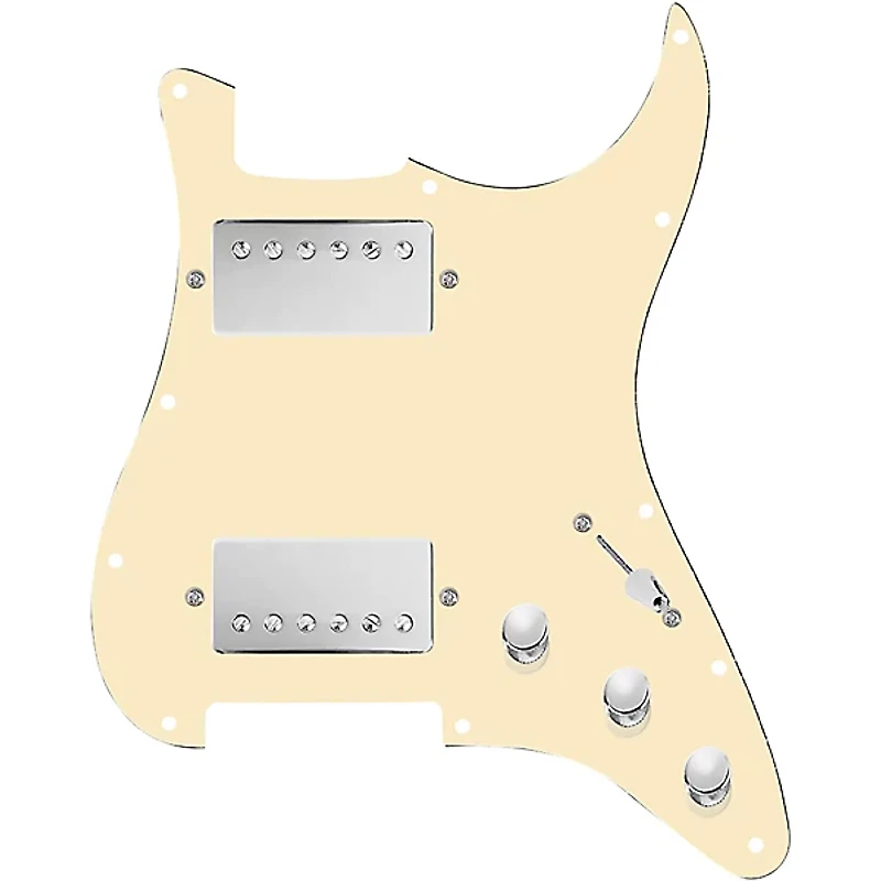 920D Custom HH Loaded Pickguard for Strat With Nickel Cool Kids Humbuckers and S3W-HH Wiring Harness