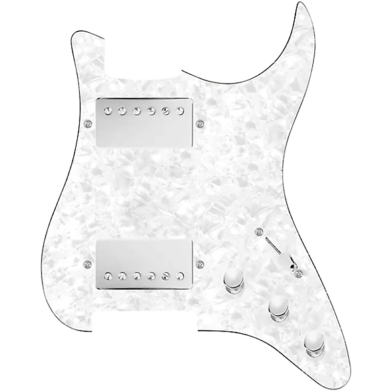 920D Custom HH Loaded Pickguard for Strat With Nickel Cool Kids Humbuckers and S3W-HH Wiring Harness