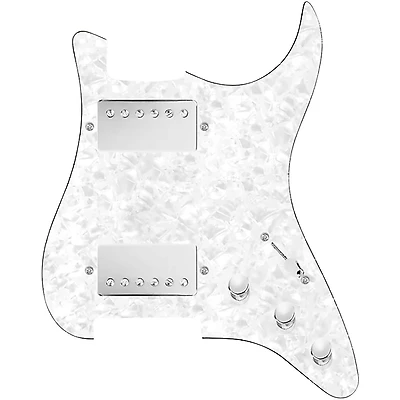 920D Custom HH Loaded Pickguard for Strat With Nickel Cool Kids Humbuckers and S3W-HH Wiring Harness