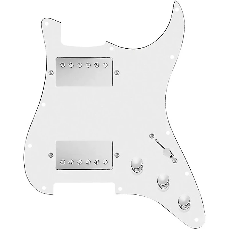 920D Custom HH Loaded Pickguard for Strat With Nickel Cool Kids Humbuckers and S5W-HH Wiring Harness