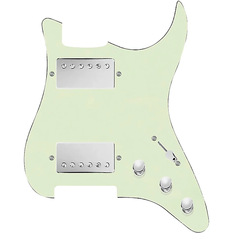 920D Custom HH Loaded Pickguard for Strat With Nickel Cool Kids Humbuckers and S5W-HH Wiring Harness