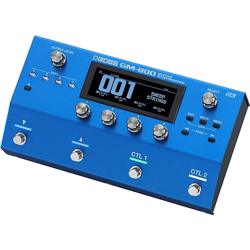 BOSS GM-800 Guitar Synthesizer Effects Pedal Blue