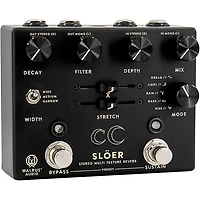 Walrus Audio SLOER Stereo Ambient Reverb Effects Pedal Black