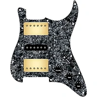 920D Custom HSH Loaded Pickguard for Stratocaster With Gold Smoothie Humbuckers