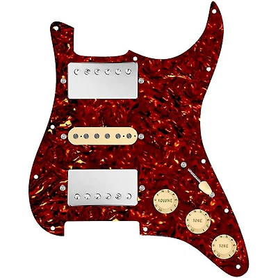 920D Custom HSH Loaded Pickguard for Stratocaster With Nickel Smoothie Humbuckers