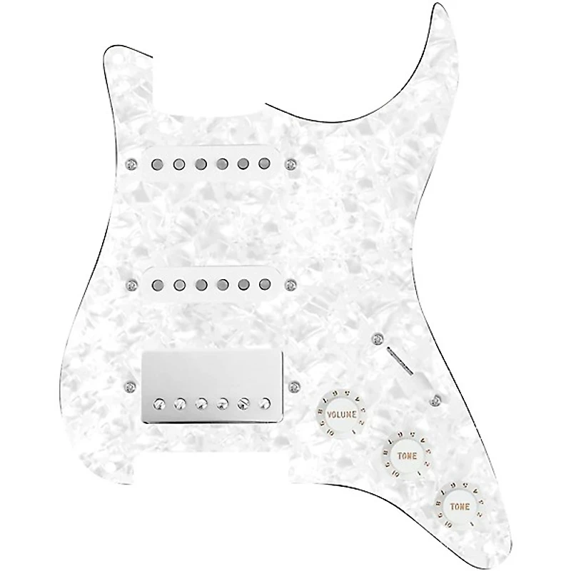 920D Custom HSS Loaded Pickguard For Strat With A Nickel Smoothie Humbucker