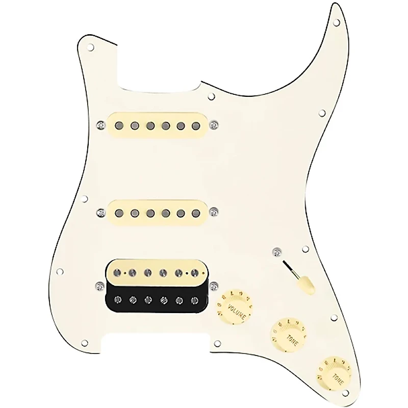 920D Custom HSS Loaded Pickguard for Strat With Uncovered Roughneck Humbucker