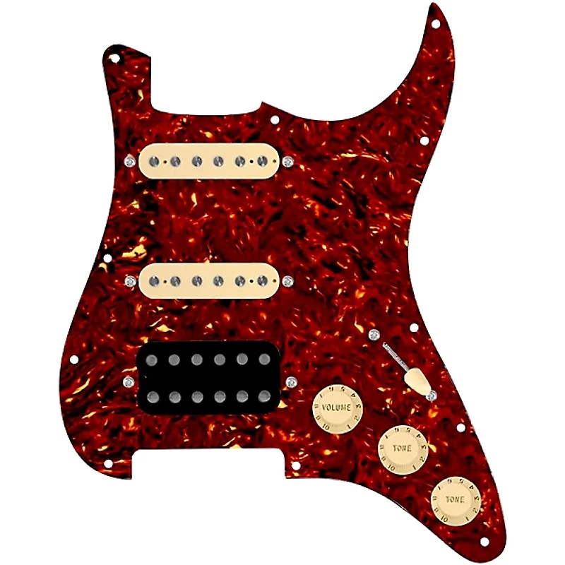 920D Custom HSS Loaded Pickguard For Strat With An Uncovered Smoothie Humbucker