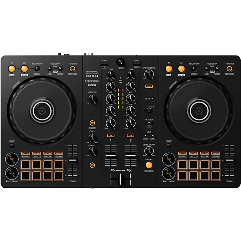 Pioneer DJ DDJ FLX4 and Decksaver Cover Bundle