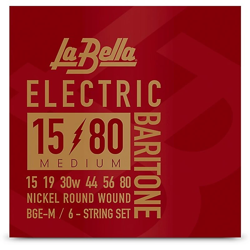 La Bella BGE Electric Baritone 6-String Guitar String Set